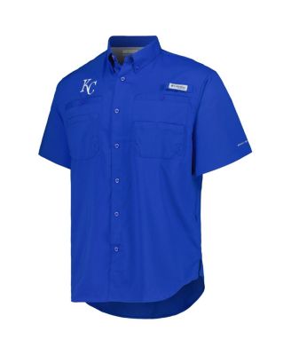 Men's Royal Kansas City Royals Tamiami Omni-Shade Button-Down Shirt