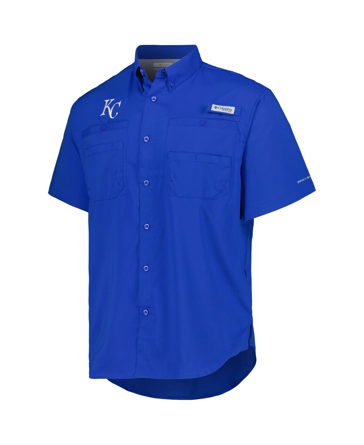 Columbia Men's Royal Kansas City Royals Tamiami Omni-shade Button-down Shirt In Royal
