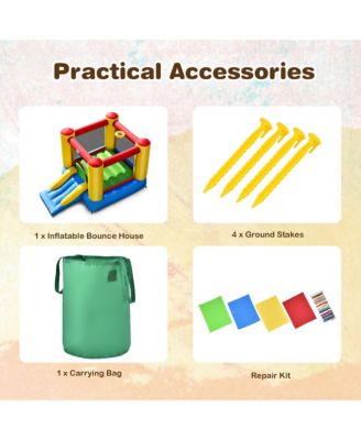 Inflatable Bouncer Kids Slide Bounce House  without Blower