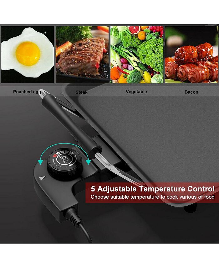 Costway Electric Teppanyaki Table Top Grill Griddle BBQ Barbecue Macy's