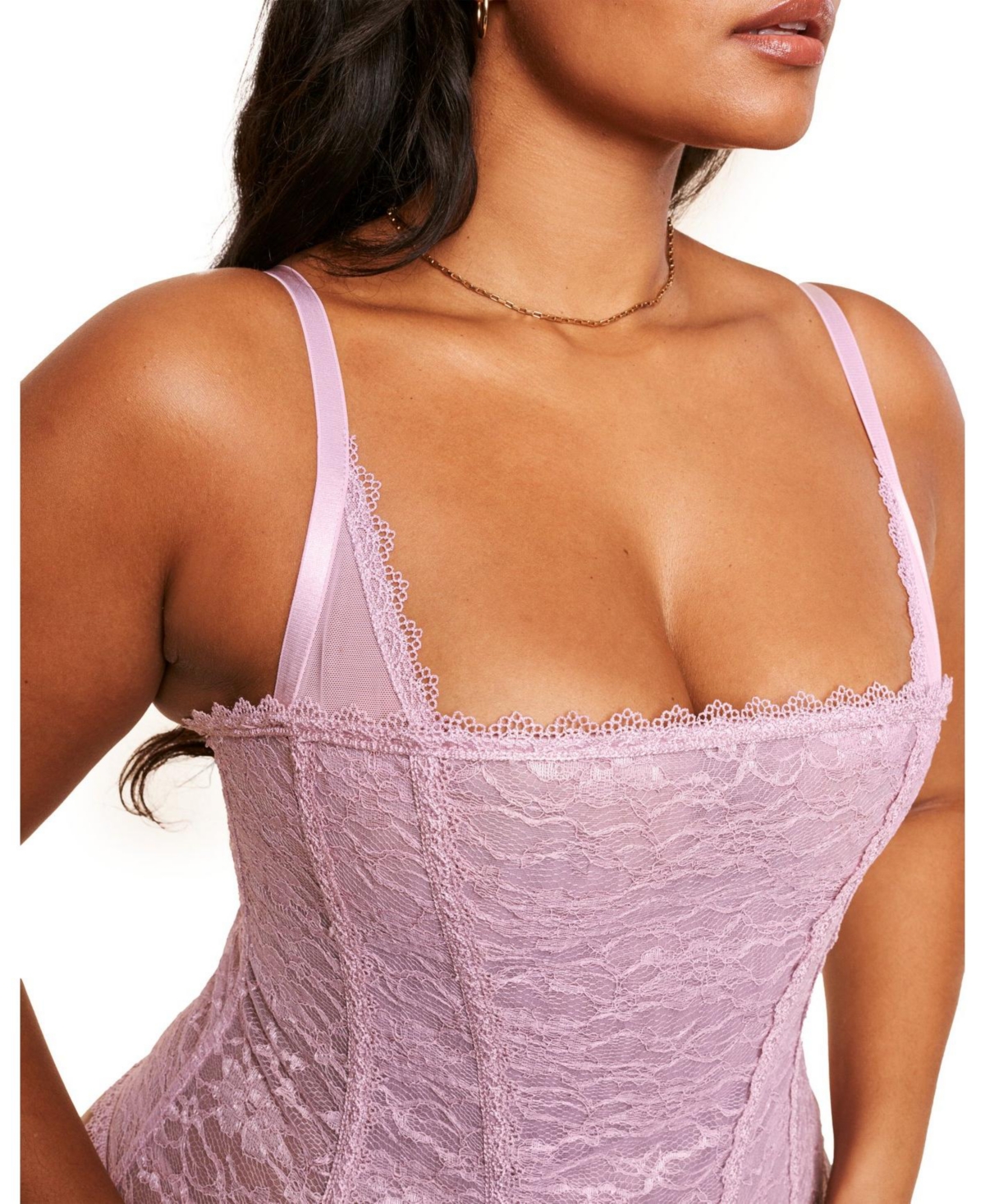 Adore Me Plus Size Vira Corset & G-String Set