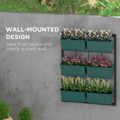 3-Tier Vertical Hanging Wall Planter for Outdoor and Indoor Spaces