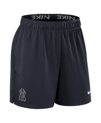 Women's Navy New York Yankees Authentic Collection Knit Shorts