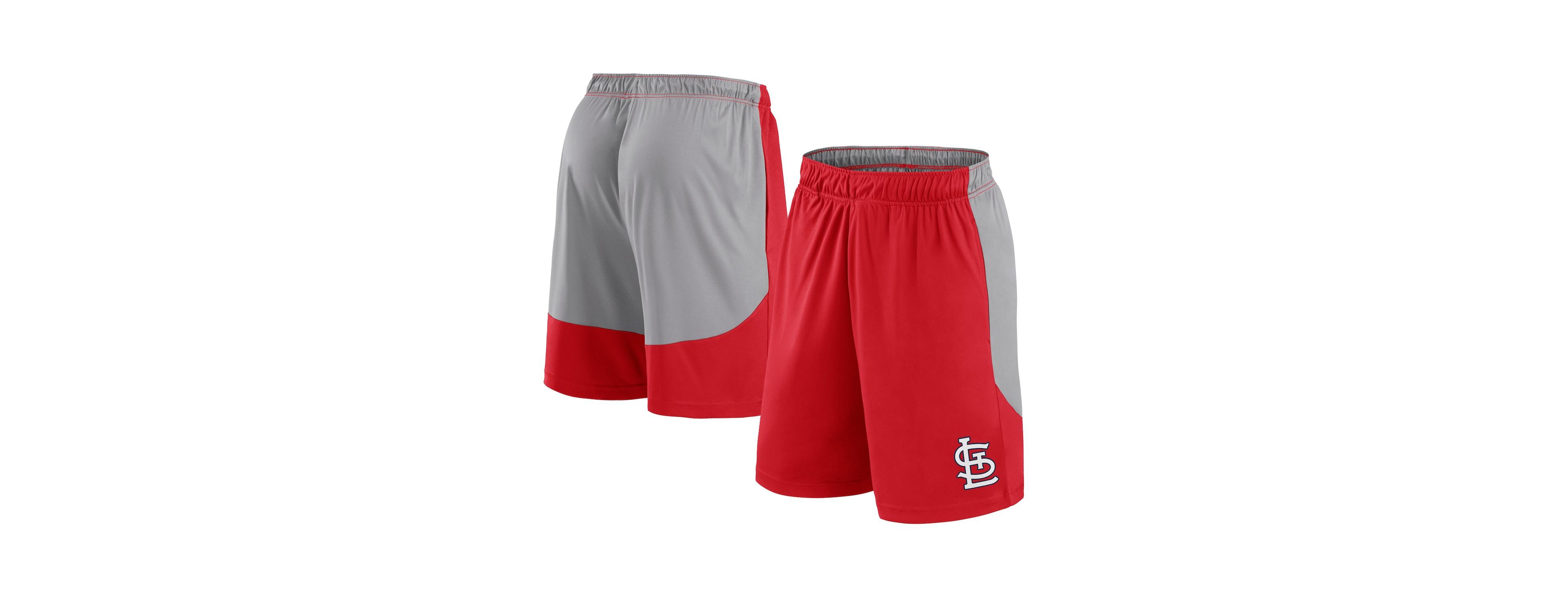 Fanatics Men's Red/Gray St. Louis Cardinals Go Hard Shorts
