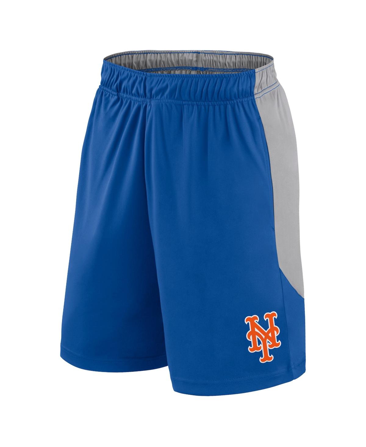 Fanatics Men'sGray New York Mets Go Hard Shorts - Royal, Gray