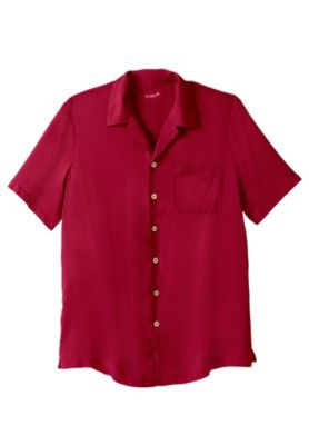 Big & Tall KS Island Solid Camp Shirt