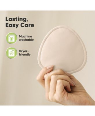 14pk Organic Nursing Pads, Reusable Nipple Pads for Breastfeeding, Washable Breast Pads + Wash Bag