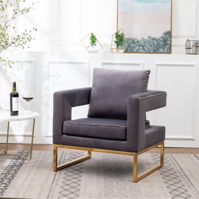 Contemporary Upholstered Accent Arm Chair
