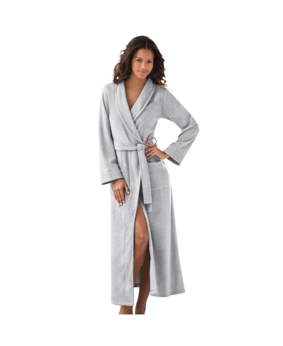 Dreams & Co. Plus Size Plush Wrap Robe