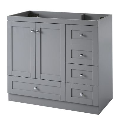 Streamdale 36" Gray Bathroom Vanity(Sink not included)