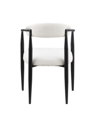  Upholstered Modern Dining Chairs with Toothpick Gold Frame (Set of 2)