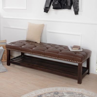  Comfortable and Stylish Wooden Bench with Durable Construction