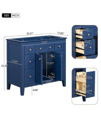 Modern Bathroom Vanity with Large Storage Space in MDF Wood & Solid Wood