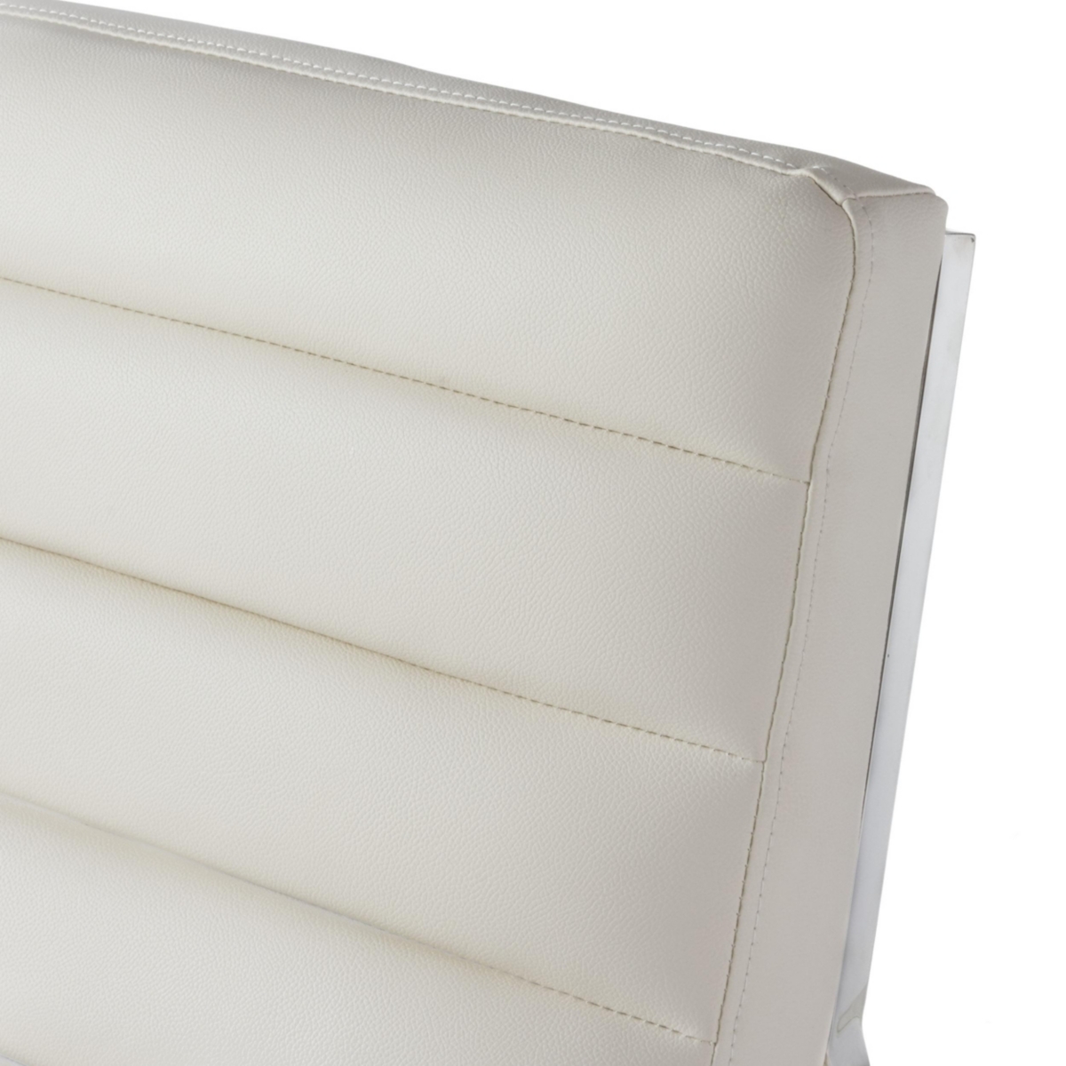 Streamdale Furniture Parisian White Leather Sofa Chair Contemporary Elegance for Any Room