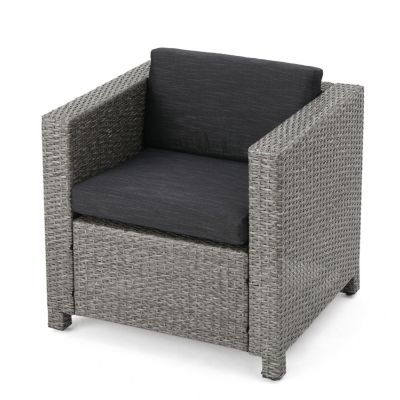 Streamdale Cozy Wicker Club Chairs with Durable Cushions