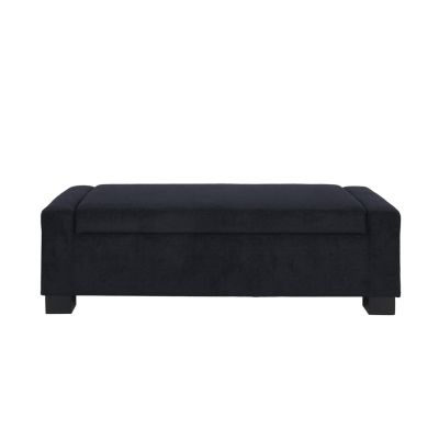 1 Count Stylish Fabric Storage Ottoman with Flip-Lid Top