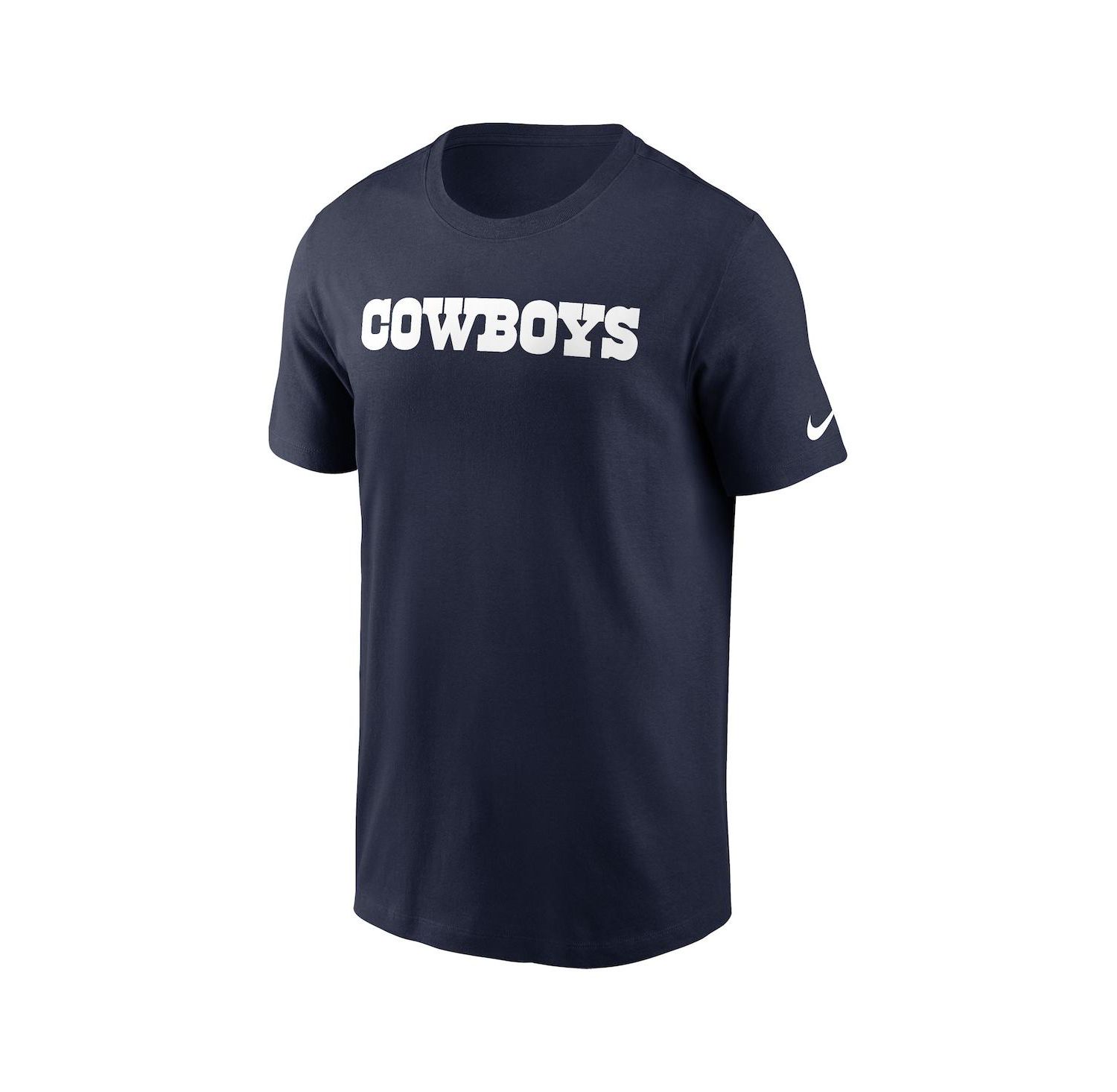 Men's Navy Dallas Cowboys Primetime Wordmark Essential T-Shirt