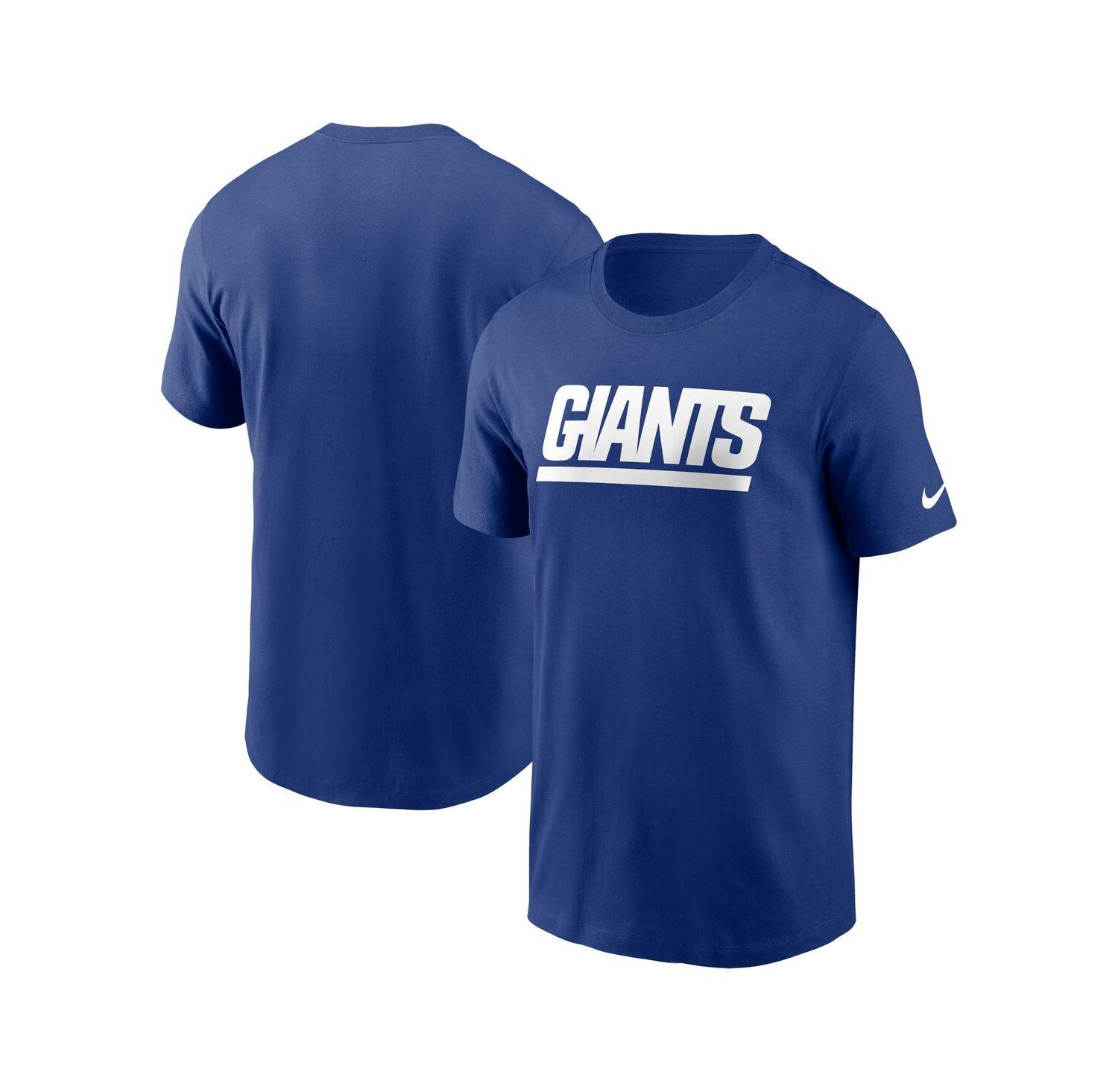Men's Royal New York Giants Primetime Wordmark Essential T-Shirt