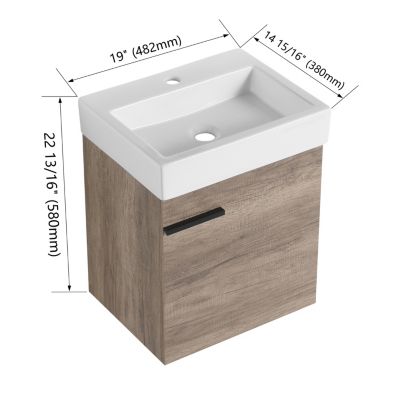  18 inch Bathroom Vanity With Top, Small Bathroom Vanity And Sink