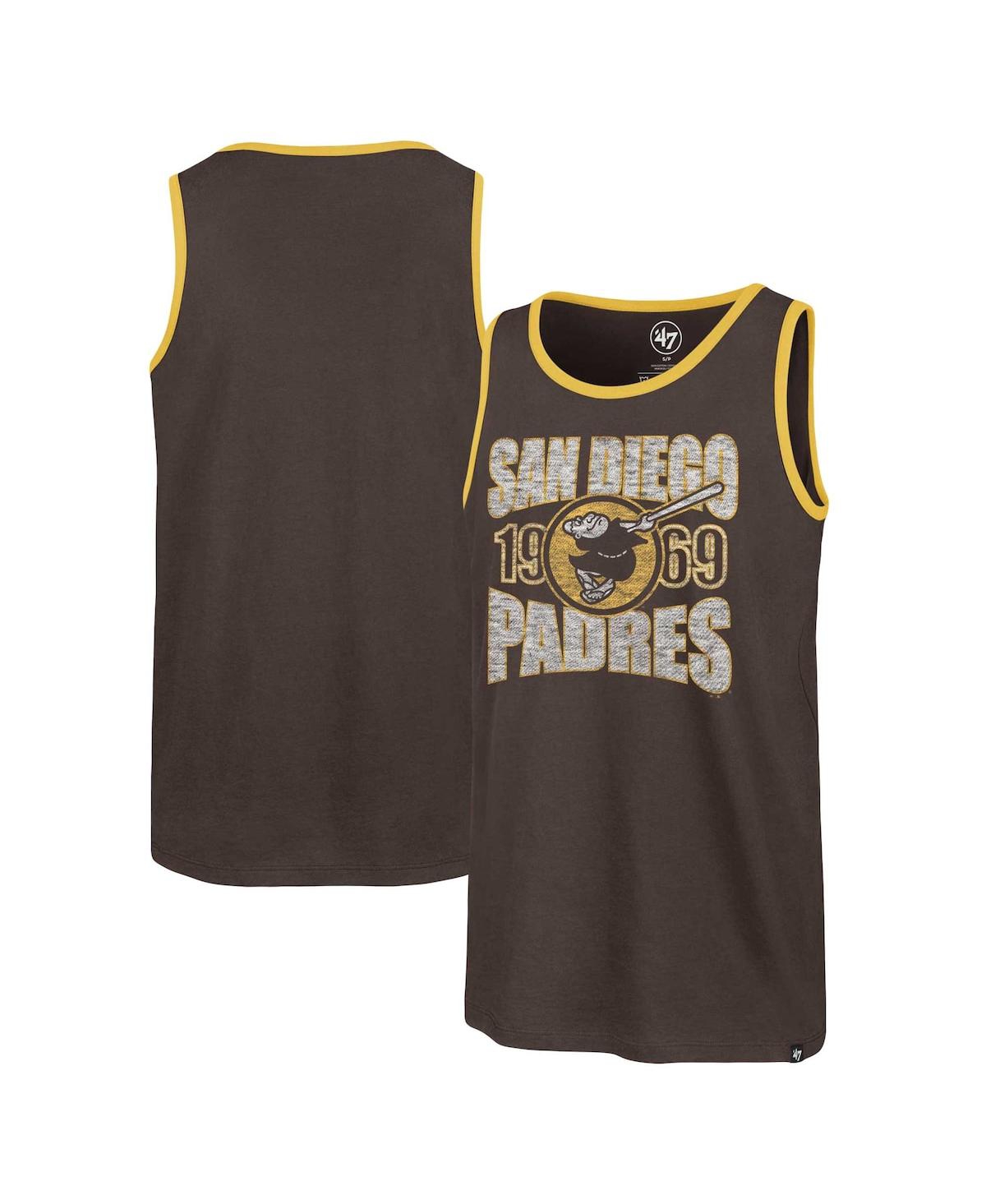 47 Brand Men's Brown San Diego Padres Upload Franklin Tank Top - Brown
