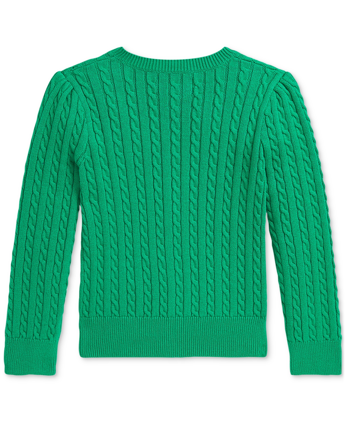 Polo Ralph Lauren Toddler And Little Girls Mini-Cable Cotton Cardigan - OPLNT PURPL