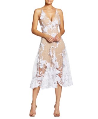 Women's Audrey Floral Applique Lace Mini Dress