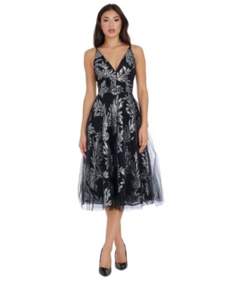 Dress the Population Women s Courtney Sequin and Tulle Dress Macy s