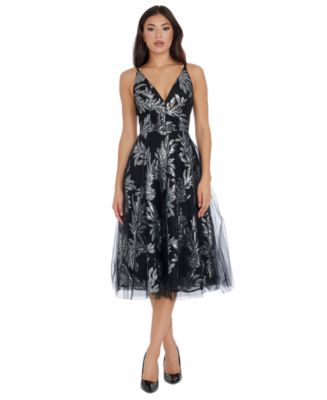 Dress the Population Women s Courtney Sequin and Tulle Dress Macy s