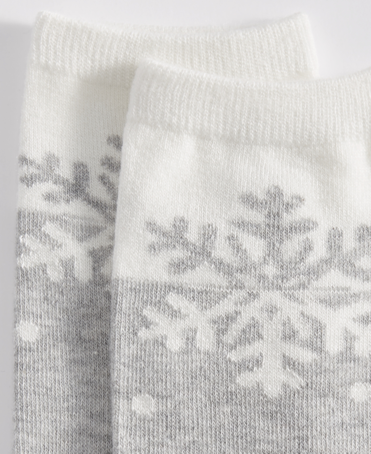 Holiday Lane Women's Holiday Crew Socks, Created For Macy's In Snowflake