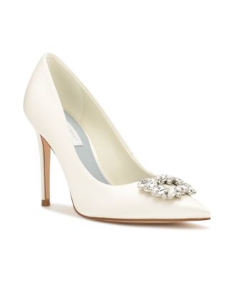 Nine West Women s Fana Bridal Pointy Toe Embellished Dress Pumps Macy s