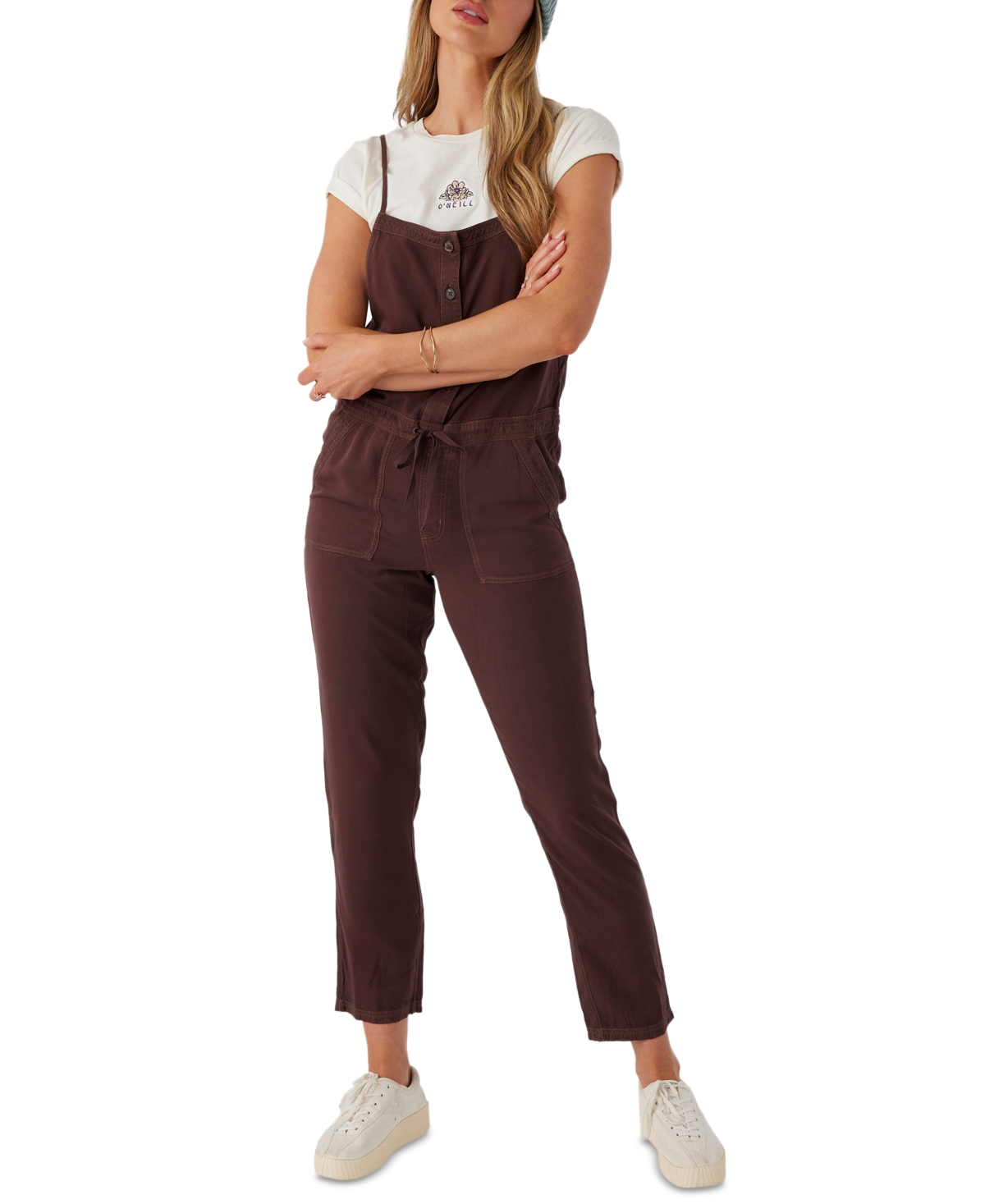 O'neill Juniors' Francina Overalls In Chocolate
