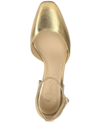 Women's Fulian Ankle-Strap Block-Heel Pumps