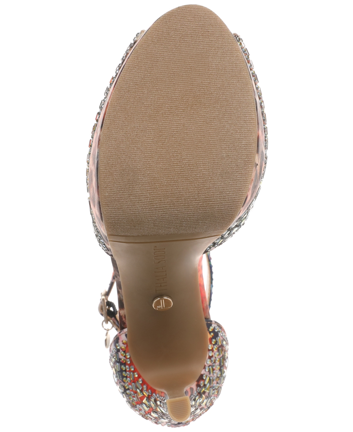 Thalia Sodi Women's Chacey Embellished T-strap Platform Pumps In Exotic Multi