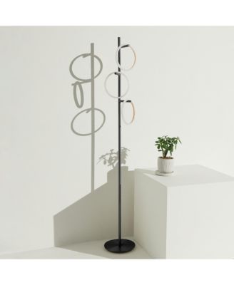Saturn 66" LED Tree Floor Lamp with 3 Removeable Light Rings