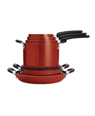 Porcelain Enamel Heavy Gauge Aluminum Non Stick 11 Piece Cookware Set