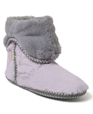 Women's Beth Faux Fur Fold Down Fuzzy Bootie House Slipper Boot