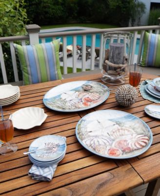 Seacoast Melamine 2-Piece Platter Set