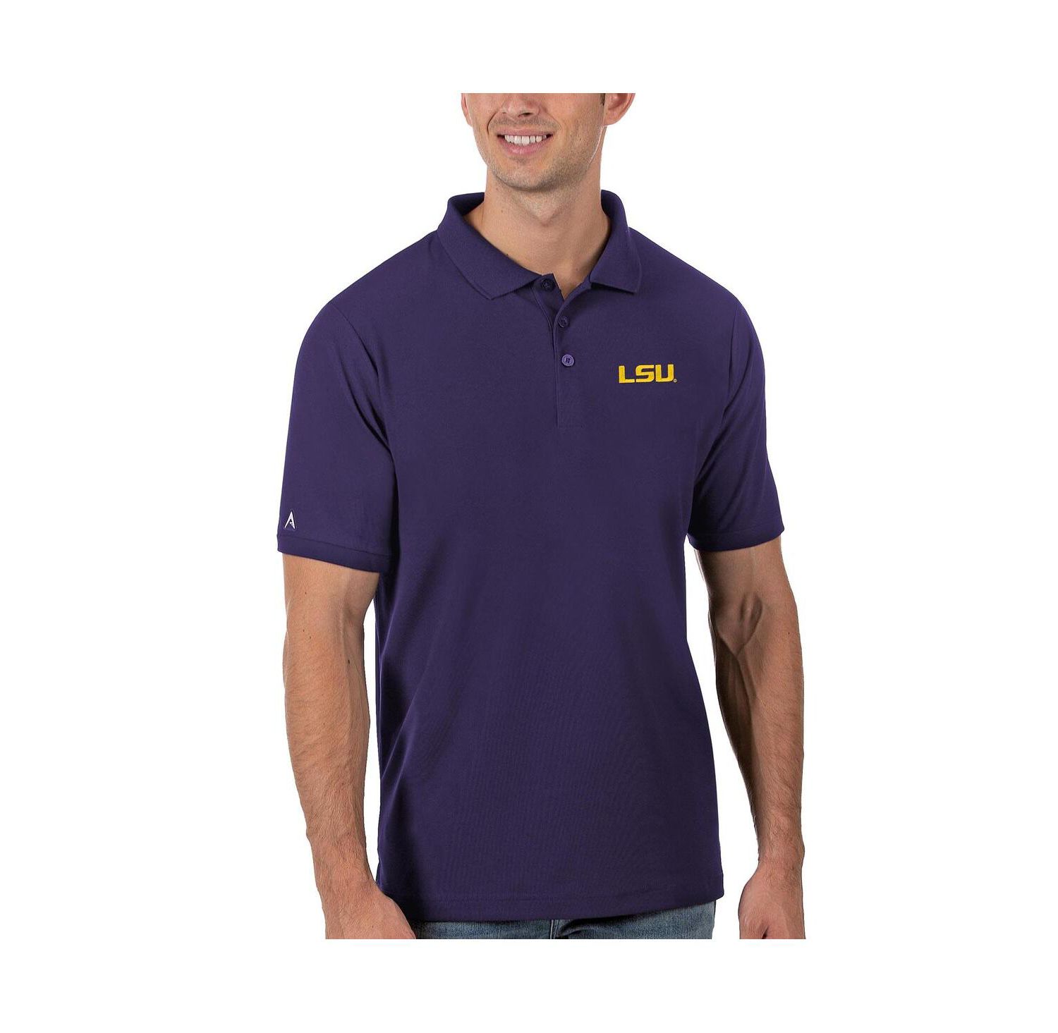 Men's Purple LSU Tigers Legacy Pique Polo