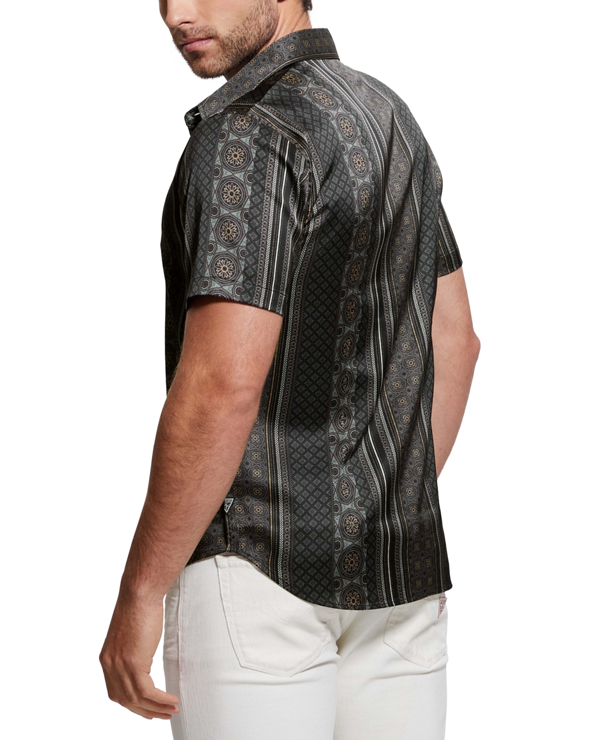 Guess Men's Mosaic Stripe Shirt
