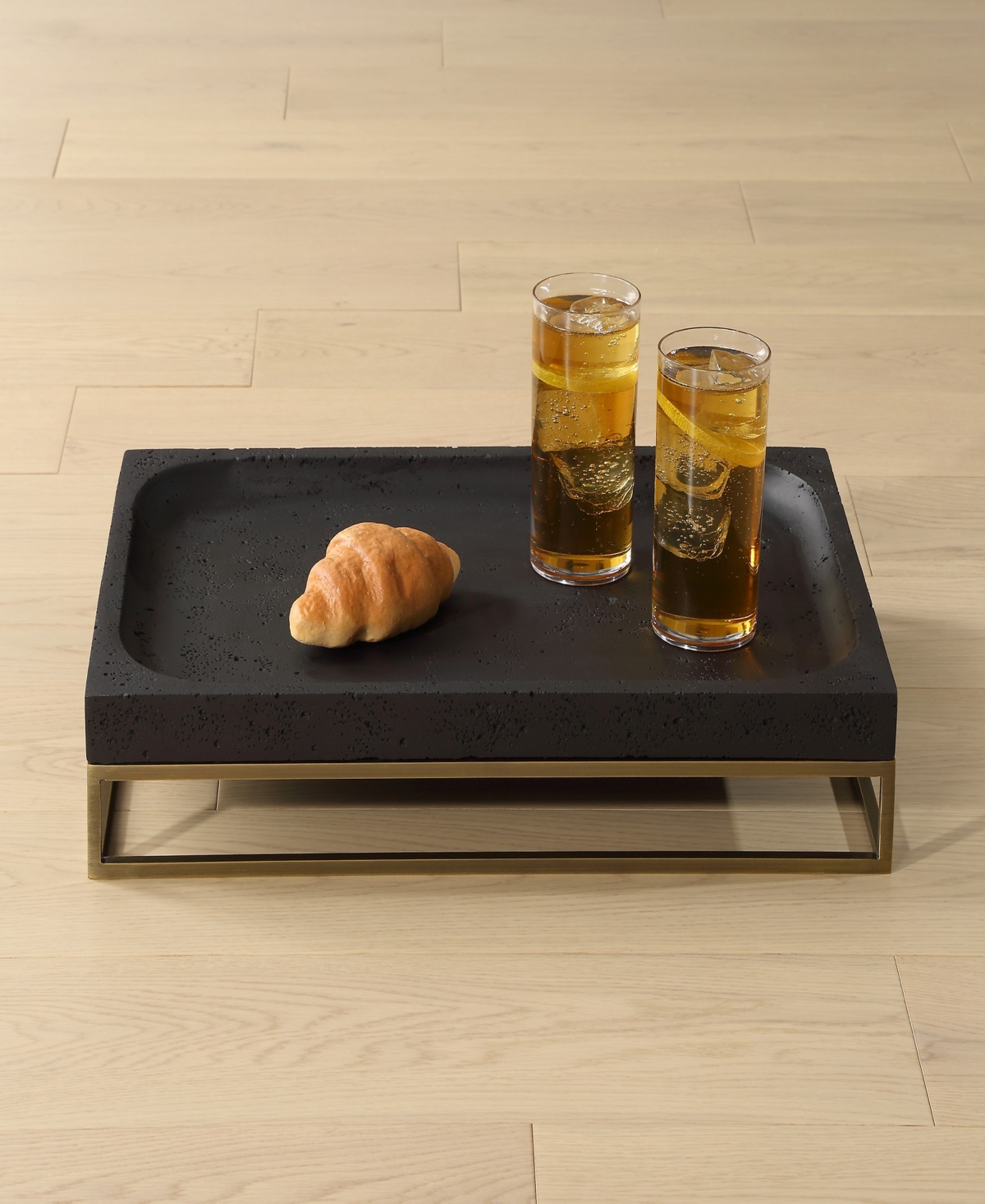 Uttermost Shadowstone Tray In Black
