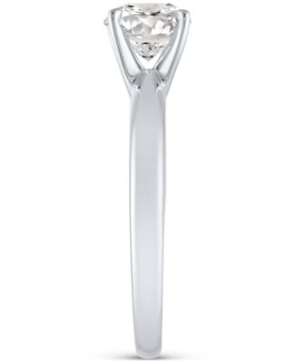 GIA Certified Diamond Solitaire Engagement Ring (1-1/2 ct. t.w.) in 14k White Gold