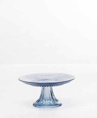 Jupiter Cornflower 8.5" Cake Stand and Dome Set