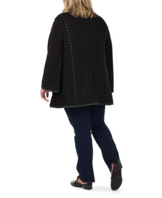 Women's Hooded Sleeved Cape with Clasp