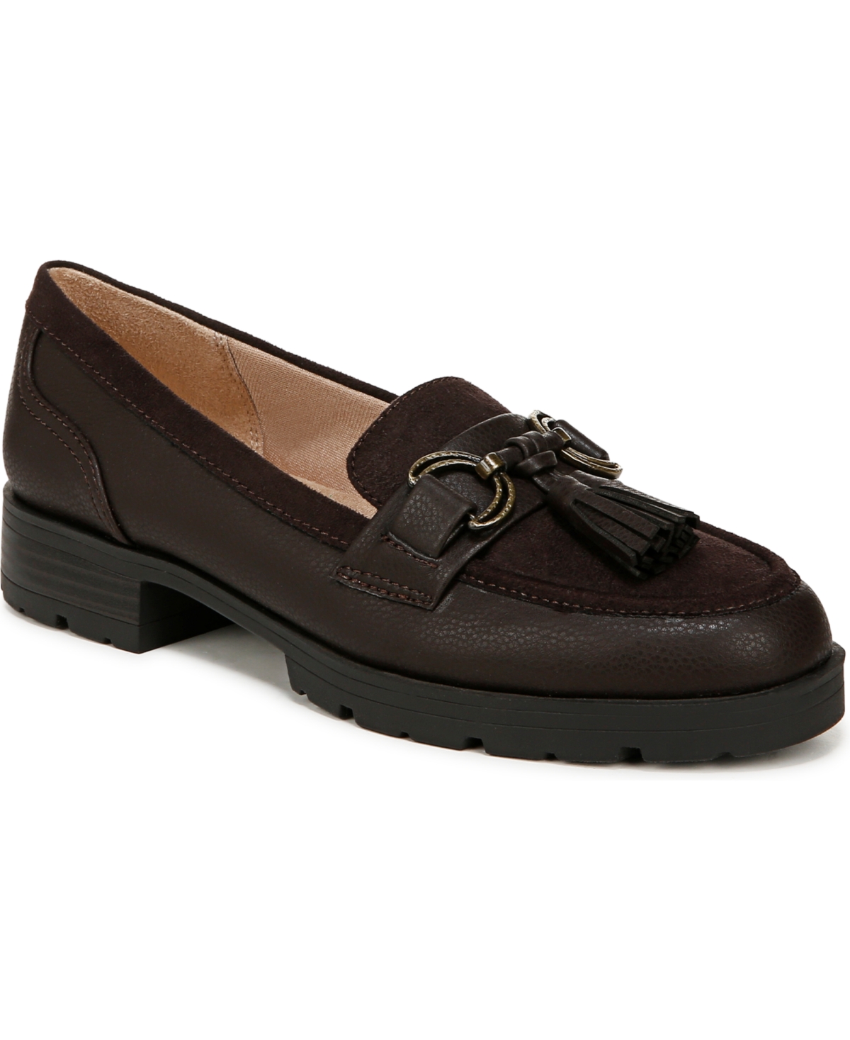LifeStride Logan Lug Sole Loafers -Microfiber