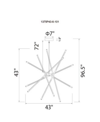 Oskil LED Integrated Chandelier