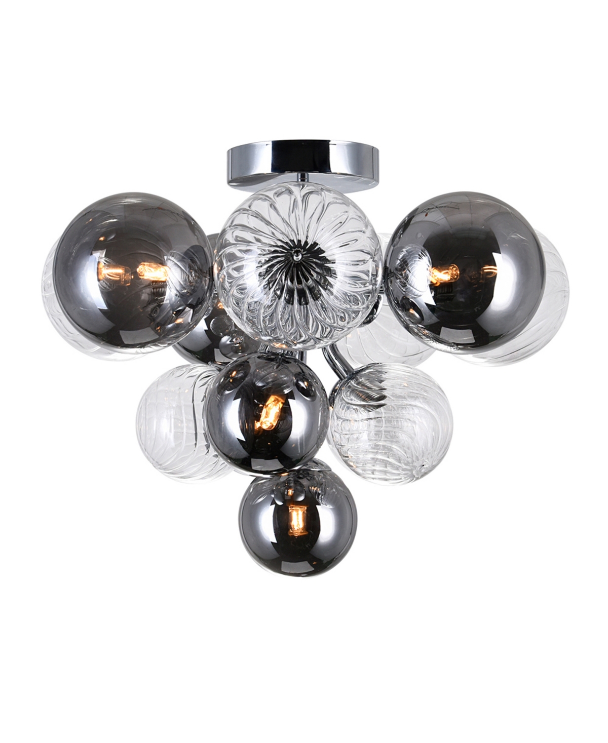CWI LIGHTING PALLOCINO 6 LIGHT FLUSH MOUNT 