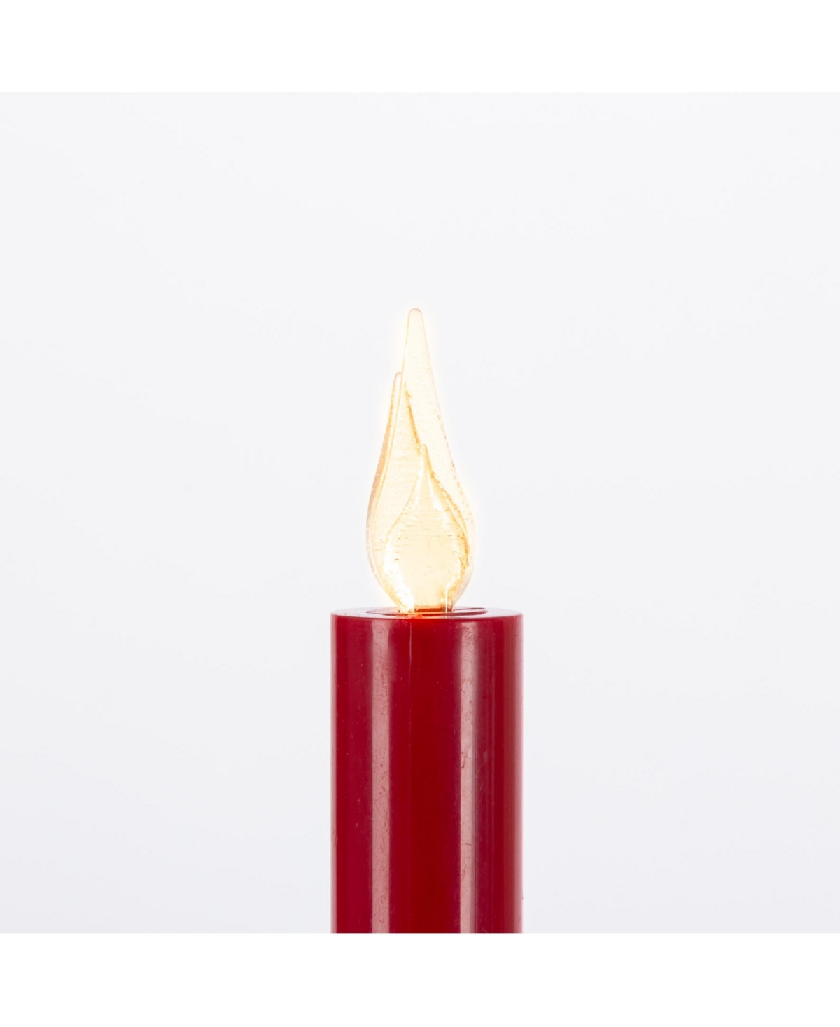 Gerson International Set of 10Christmas Led Candles with Clip and Remote Control - Red