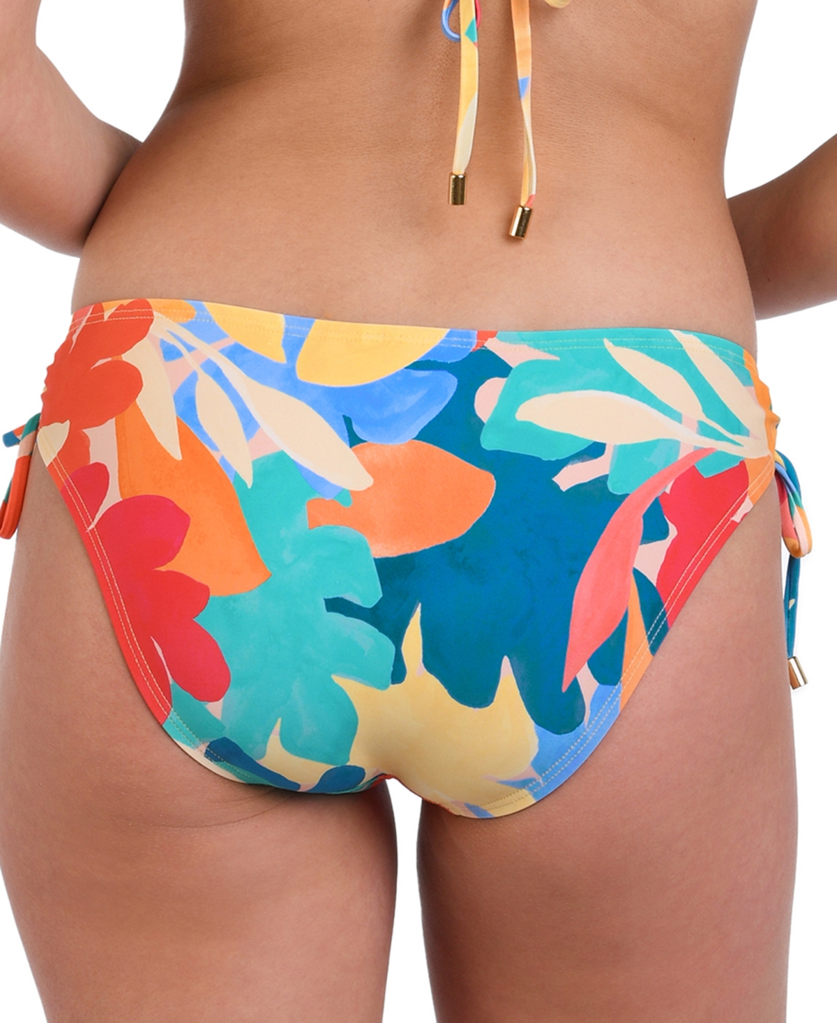 Shop La Blanca Women's Fantasy Resort Adjustable-side-tie Bikini Bottoms In Multi