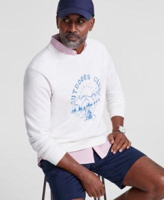 Клубная комната Club Room Мужская толстовка с принтом Outdoors Club обычного кроя созданная для Macys 12990₽