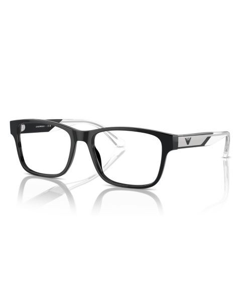 Мужские очки Emporio Armani Man Rectangle Plastic EA3239 Eyeglasses, цвет: Чёрный
